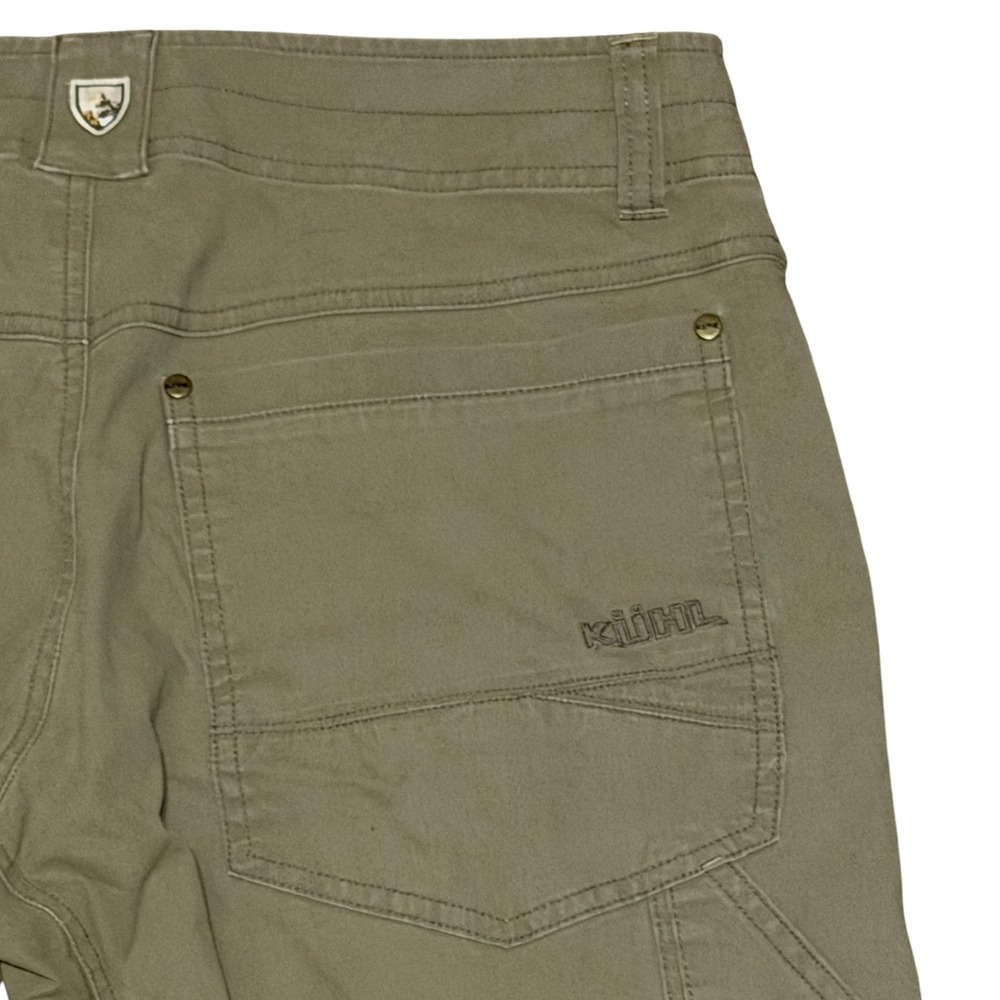 Kuhl Revolvr Khaki Tan Vintage Patina Dye Hiking Work Pants Mens Size 32x32 - Picture 12 of 14
